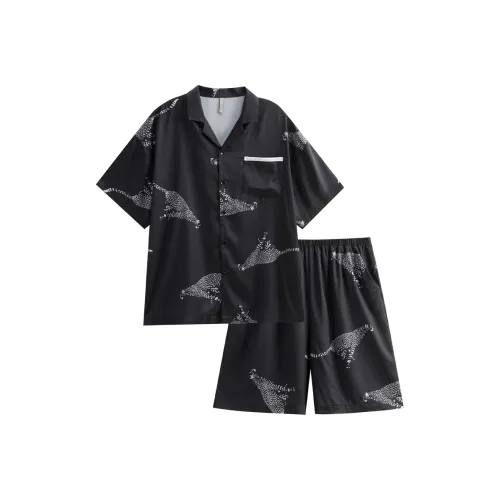Same Language Pajama Set Men's Day Black · Cheetah