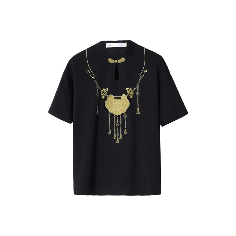 JK&JS Straight T-Shirt Women's Black-0