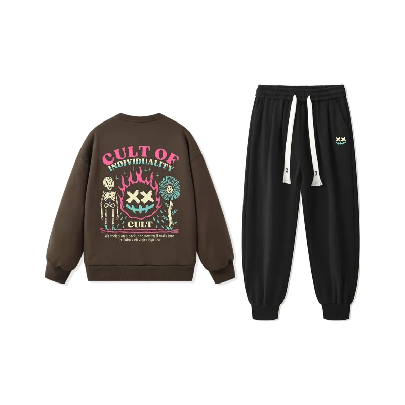 CULT OF INDIVIDUALITY Sweatshirt Sets Unisex-28