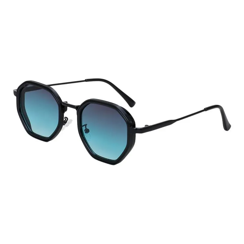 JEANSWEST PC Metal Irregular Shape Sunglasses Unisex-6