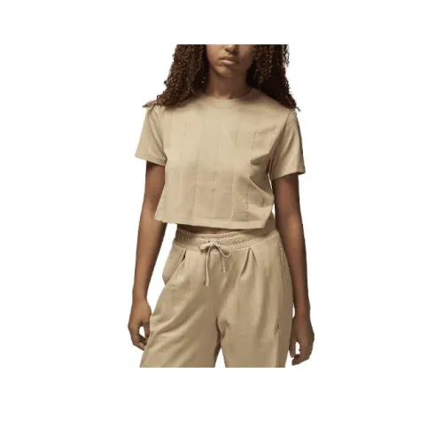 JORDAN Crop Tops Women's Khaki