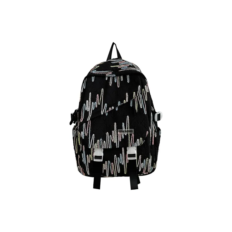 H YXIANG Nylon Backpack Large Size Unisex Multicolor-2