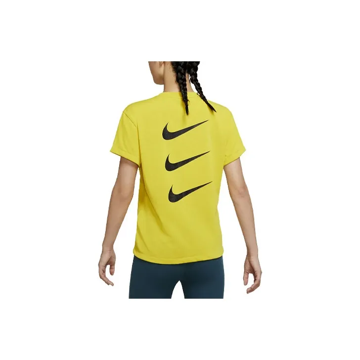 Nike Dri Fit T Shirts Women's Yellow-0