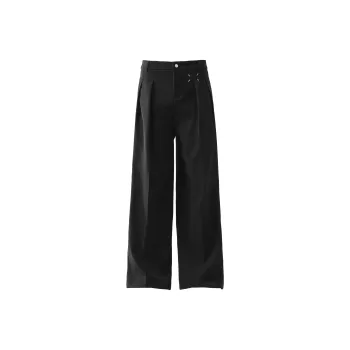 Fakeyoung Casual Pants Unisex Black