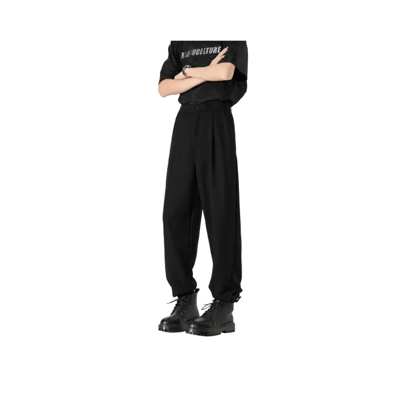 ZWWWZ Casual Pants Unisex Black-0