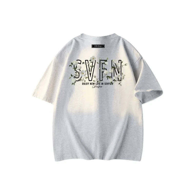 7 SEVFUN T Shirt Unisex Heather Gray Red-4