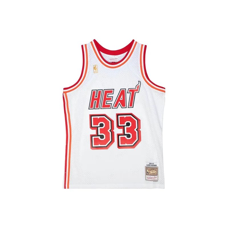 Mitchell Ness 1996/97 Hardwood Classics Alonzo Mourning Miami Heat '' Swingman Jersey-0