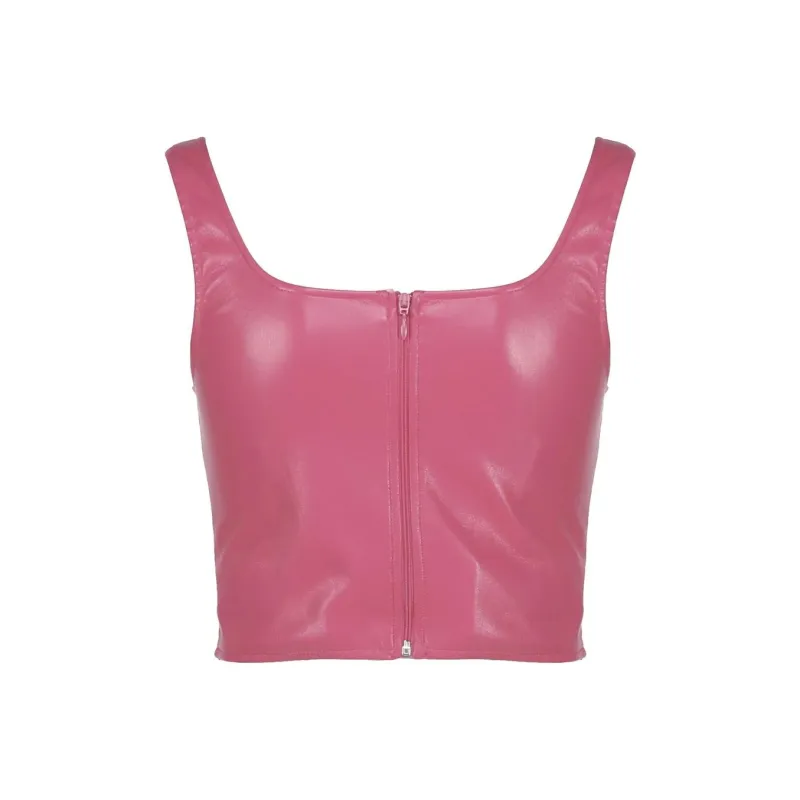THE ANDAMANE Corset style Cropped Top-0