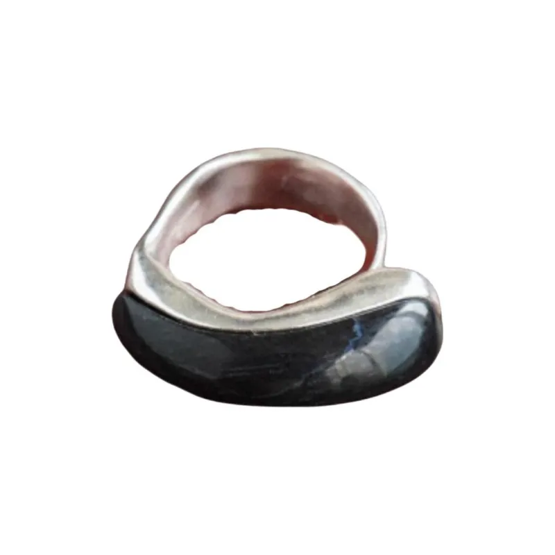 FOUNDRY BOUNDARY 925 Sterling Silver White Gold Plated Rings Unisex Gold/Silver-1