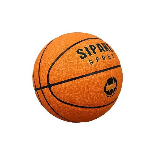 SIPAKESPORT Microfiber Leather Basketball Orange Training Competition Unisex-1
