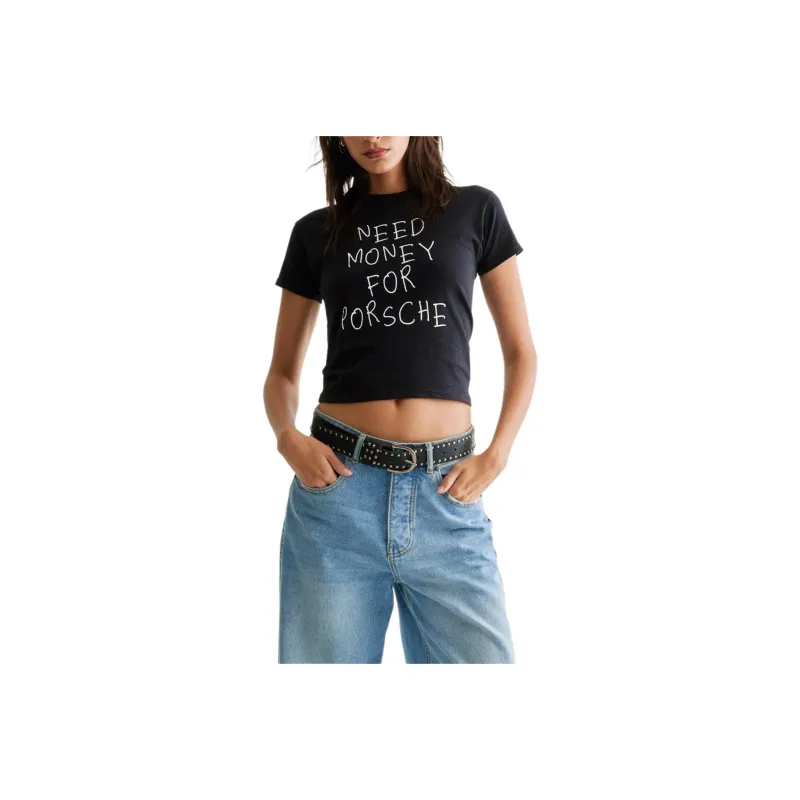 NASTY GAL T-Shirt Women's Black-0
