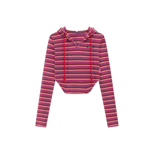 CHUU Crop Tops Women's Red