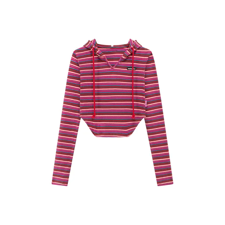 CHUU Crop Tops Women's Red-0