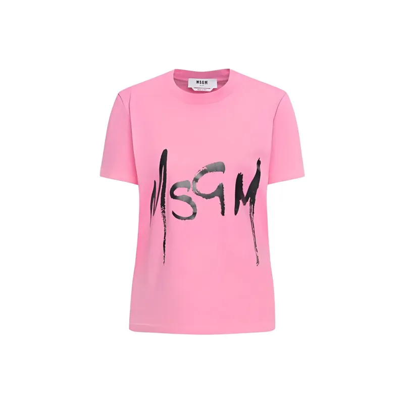 MSGM T Shirts Women's Pink-0