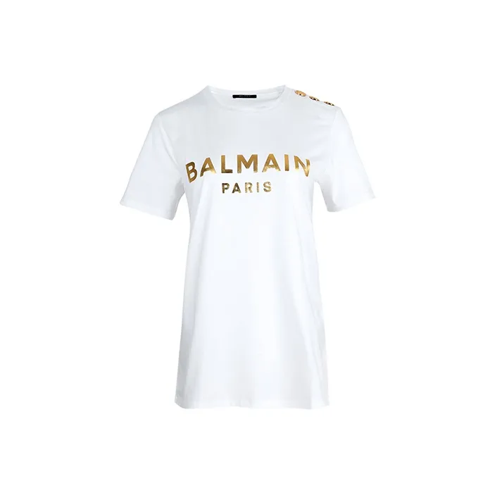 BALMAIN T Shirts Women's White-0