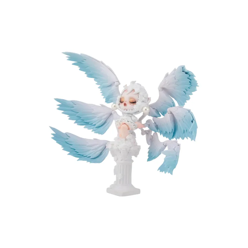 [Modified Doll] POP MART SKULLPANDA Photo Collection Six Winged Angel Hang Tag Box 18cm-6