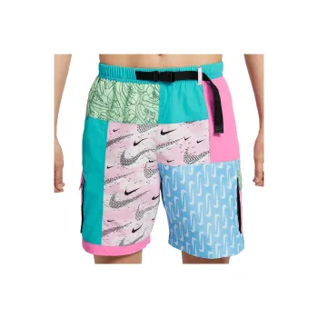 Nike Casual Shorts Men's Cactus Green/Playful Pink/Aqua Blue