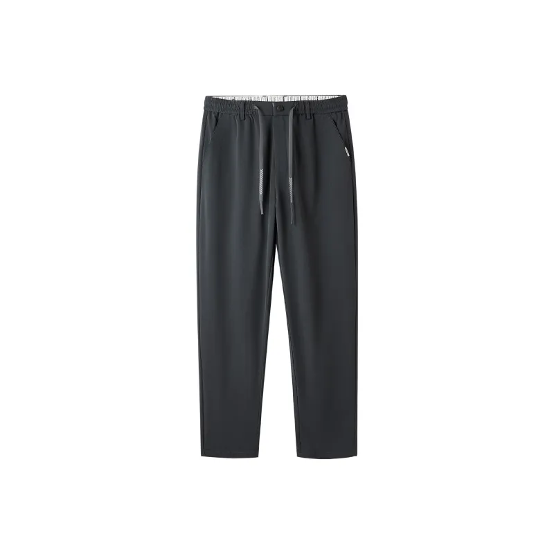 HLA Ankle Length Pants Men's Dark Gray Pattern 37-0