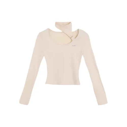 MUSTOFF T Shirts Women's Beige