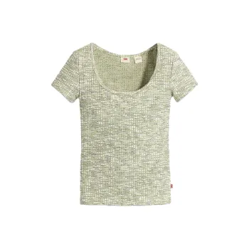 Levis T-Shirts Women's Light Green