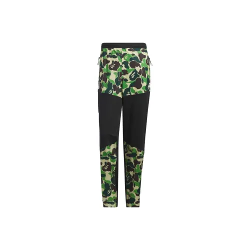 Adidas X Bape Co brand Sports Pants Men Black