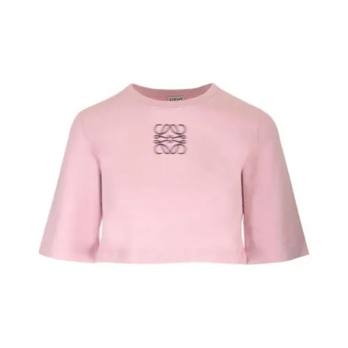 LOEWE Anagram Cropped T Shirt 'Pink'