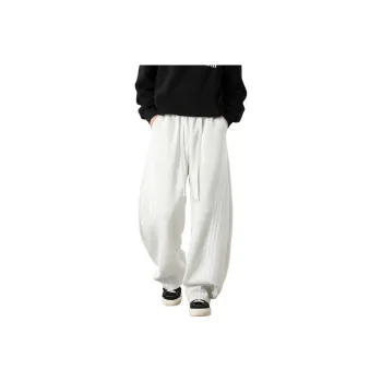 MKZA Casual Pants Unisex White Gray