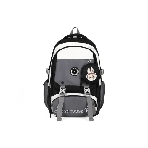 H YXIANG Composite Cloth Backpack Unisex Multicolor
