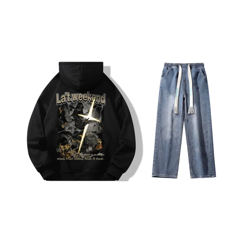 LA'T.WEEKEND Sweatshirt Set Unisex-26