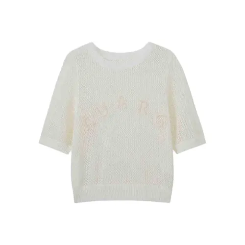 Homemade Willow Silk T Shirt Women's Whispering Breeze Light Beige