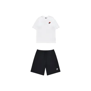FILA FUSION TOKYO STUDIO Casual Sportswear Unisex Standard White Black