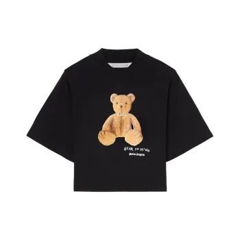 PALM ANGELS Bear In Mind Cropped T Shirt