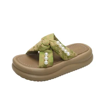 King Jinmai Rubber Sole Slip Resistant Abrasion Resistant Slide Slippers Women's