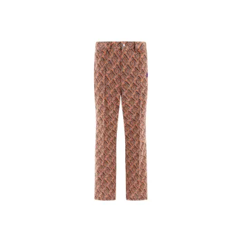 Needles Patterned Bootcut Trousers