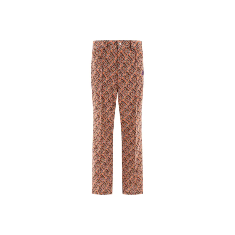 Needles Patterned Bootcut Trousers-0
