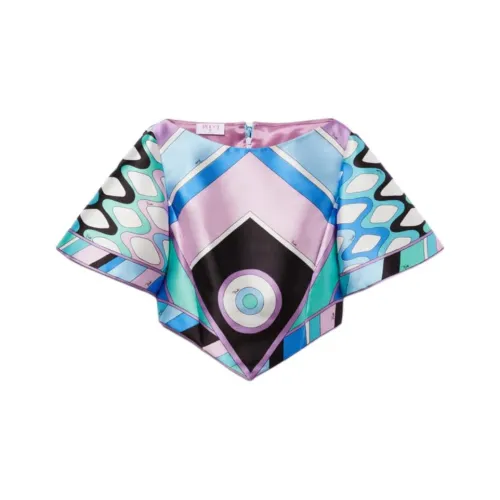 EMILIO PUCCI Vivara print Satin Top