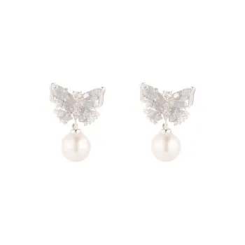 ZWU 925 Sterling Silver Needle Earrings Women's