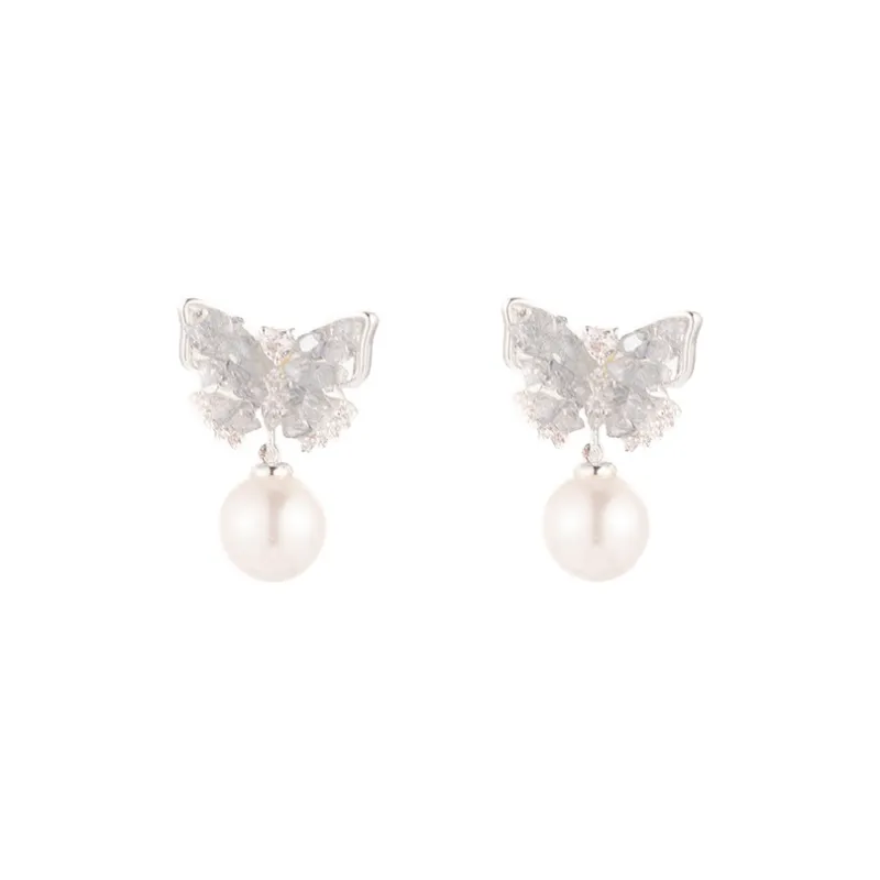 ZWU 925 Sterling Silver Needle Earrings Women's-0