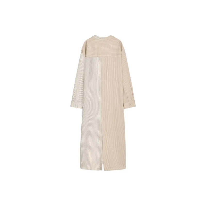 ZARA ZW Series Long Sleeved Dress Women's Nude/Beige-1