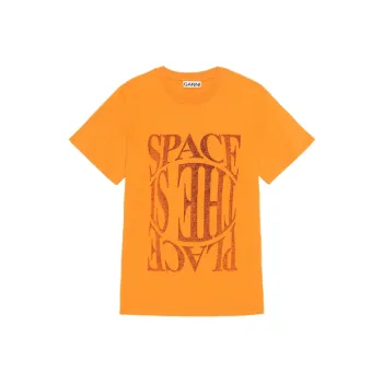 GANNI T Shirts Women's Orange