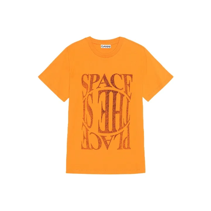 GANNI T Shirts Women's Orange-0