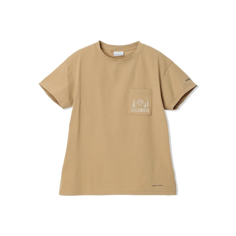 Columbia Drop Shoulder Sleeve T Shirt Women's Beach-0
