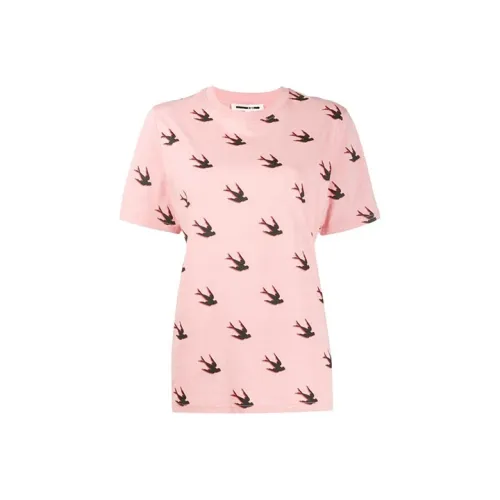 Alexander McQueen 92 Logo Polo T-Shirts Women's Pink