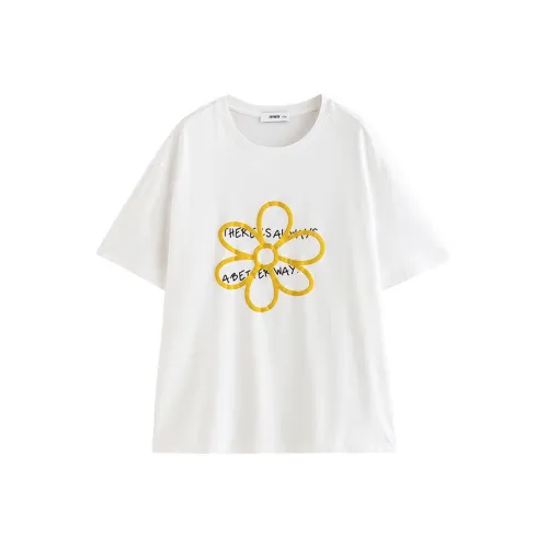 Initial Language T Shirt Women's Ecru