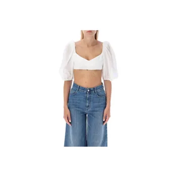 Zimmermann Crop Tops Women's White