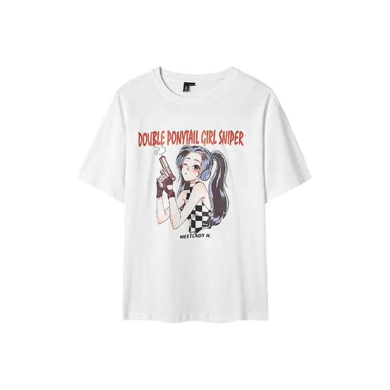 MEETLADY Elbow-Length Sleeved T-Shirt Women's-2