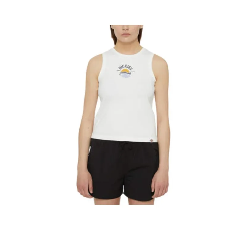 Dickies Tank Tops Women's White-0