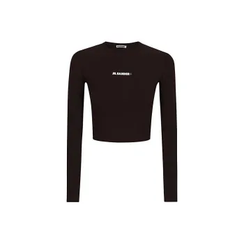 JIL SANDER + Logo Printed Swim Top