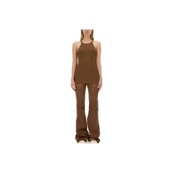 Rick Owens DRKSHDW Rick Owens Raw Cut Hem Sleeveless Tank Top