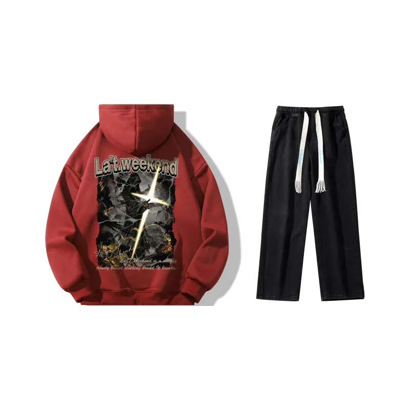 LA'T.WEEKEND Sweatshirt Set Unisex-18